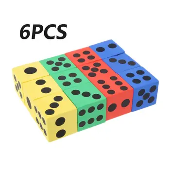 

6pcs Math Toys Giant EVA Foam Dice Kid Educational Toys Party Game Dice Block