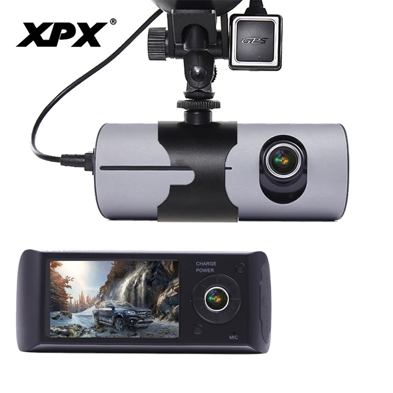 Dash cam XPX R300 Car DVR Car camera GPS HD Two camera