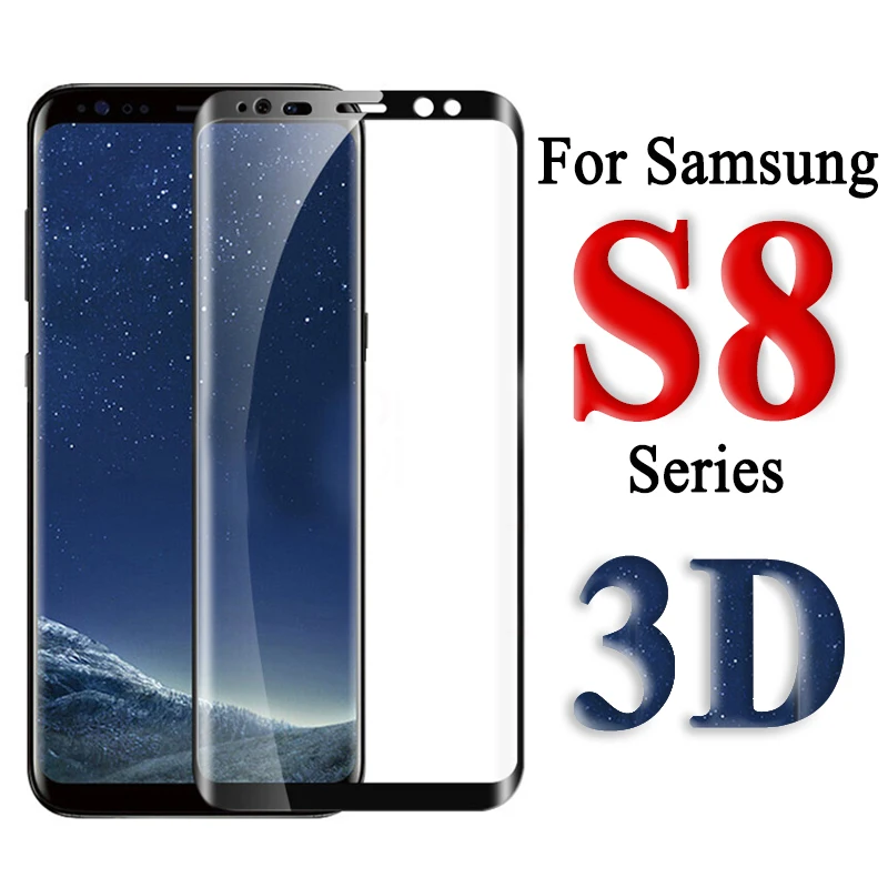 

3D Tempered glass on for samsung galaxy s8 plus screen protector sumsung galax note8 protective armor not s 8 tremp saver case