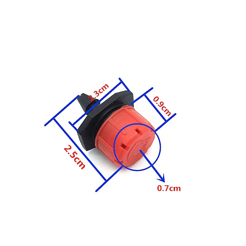 Garden Sprinkler Plant Waterer Plants Irrigation Kits Irrigation Sprinklers Irrigation Fittings Drip Irrigation Sprinklers Garden Irrigation Nozzle Garden Dripper Drip Irrigation 40 Pcs Garden irrigation Dripper 8 holes red Sprinkler head Link 4 / 7mm hose for watering potted plants and beds of flowers