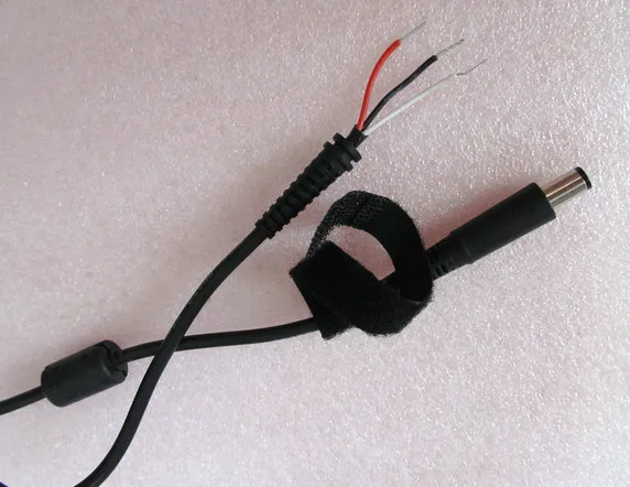 

1 piece DC Tip7.4x5.0mm Plug With pin Cord connector cable for HP & Dell laptop power adapter cord and ferrite 1.8Meter