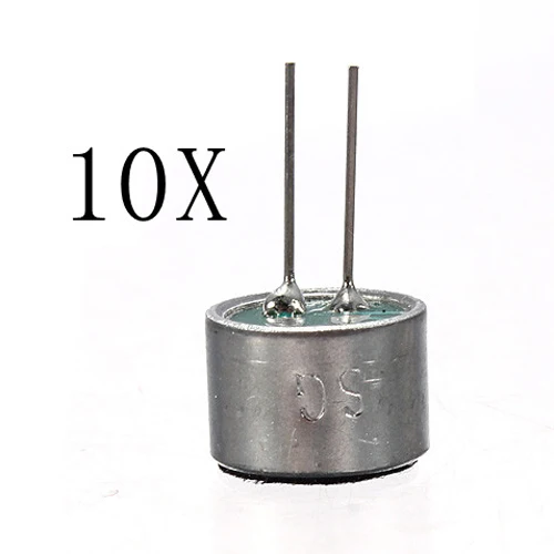 Новинка Лидер продаж продажи 10 шт. 9 7 мм x 2 Pin микрофонная капсула Электрет