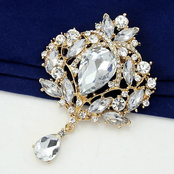 3PCS/LOT! Fashion Crystal Broochin Brooches from Jewelry & Accessories
