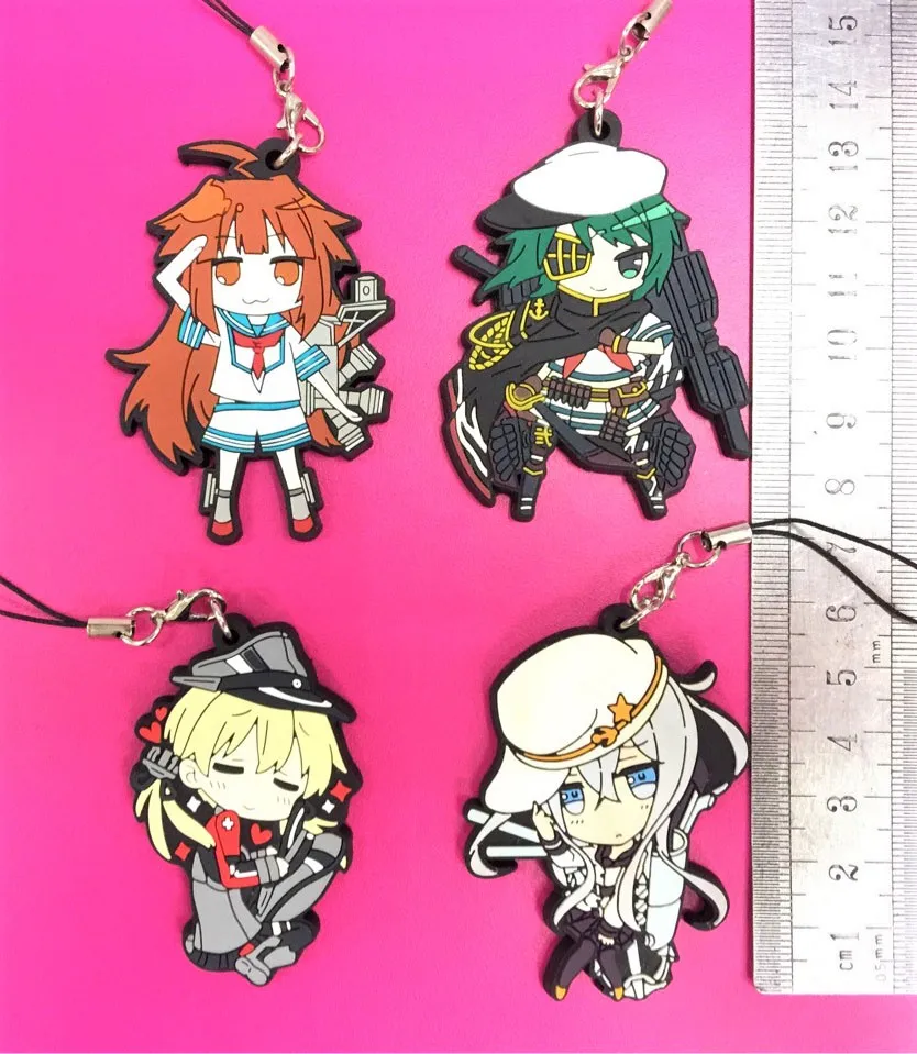 G525 Kantai Collection Original Japanese anime figure rubber Silicone sweet smell mobile phone charms keychain strap