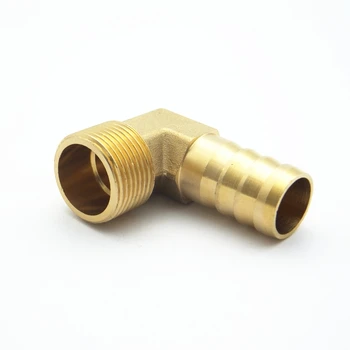 

16mm 19mm Hose Barb x 3/4" BSP Male Thread Elbow Brass Barbed Pipe Fitting Coupler Connector Adapter For Fuel Gas Water