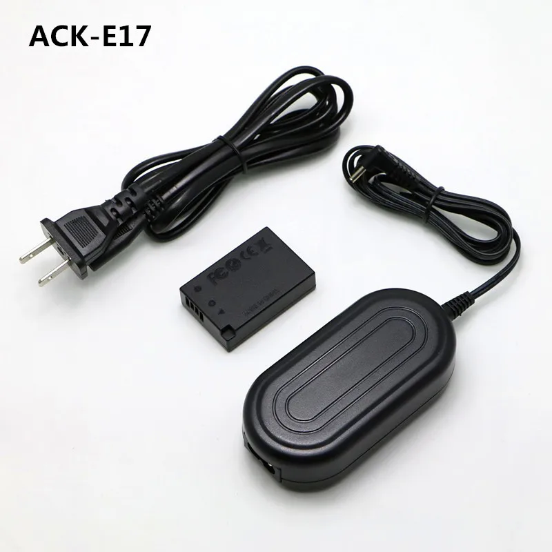 

ACK-E17 Camera AC power Adapter+DR-E17 DR E17 DC Coupler LP-E17 LP E17 dummy battery for Canon EOS M3 M5 M6 EOS-M3 EOS-M5 EOS-M6