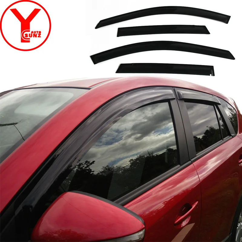 For 2003-2007 Toyota Corolla 4 Pcs Brand New Smoke Black Seden Side Vent Window Visors Defector Rain Sunshading Guard Set 99/_OnLine