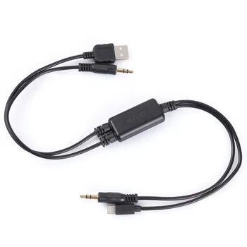 

Moonet Universal AUX Cable for Car MP3 Player connect iPhone5/6 iPod iPad USB Interface with iphone Charger
