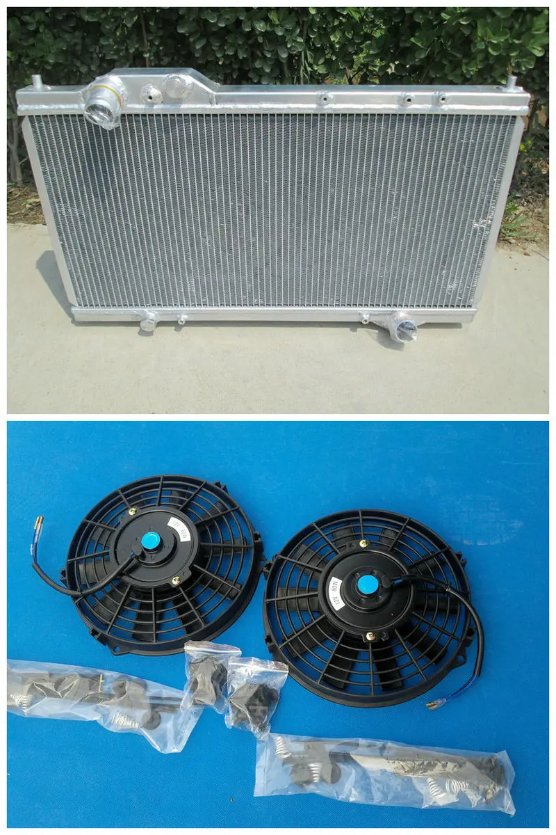 Hot Selling Aluminum Radiator + 2*FAN For Acura NSX MT 3.0L 3.2L 1990-2005 96 97 98 99 04 03 02 01 | Автомобили и мотоциклы