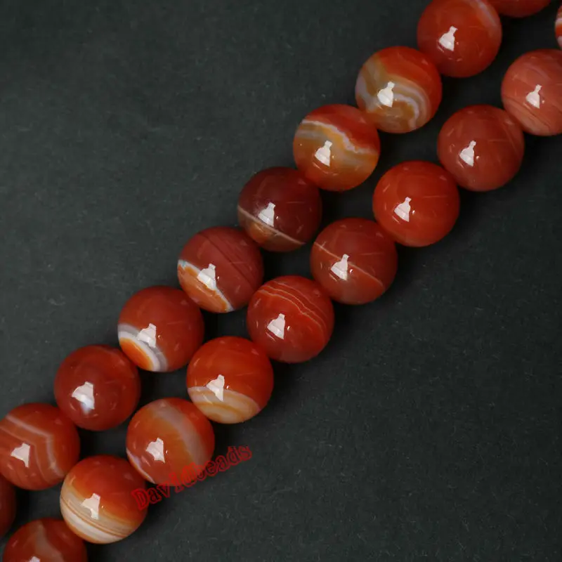 Natural Stone Beads Natural Stone Stripe Agat Round Loose Beads 4 6 8 10 12MM Pick Size For Jewelry Making