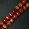 Free Shipping Natural Stone red orange  Stripe Agat Round Loose Beads 4 6 8 10 12MM Pick Size For Jewelry Making ► Photo 2/3