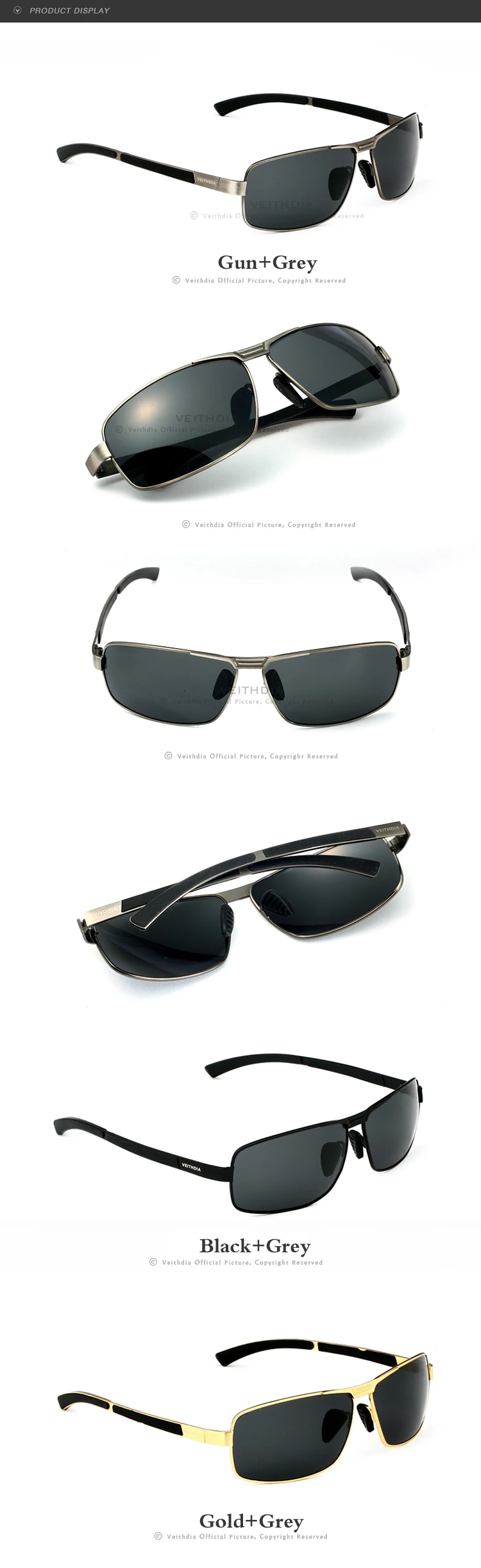 Бренд VEITHDIA, мужские солнцезащитные очки, поляризационные, солнцезащитные очки, очки для вождения, oculos de sol, мужские очки, аксессуары, оттенки для мужчин