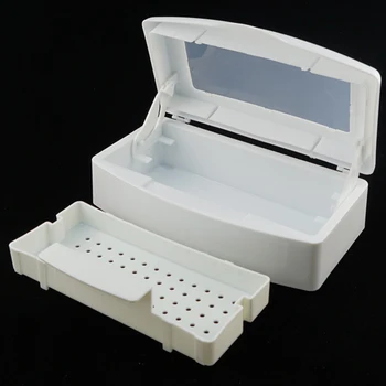 

Mini Reusable Sanitize Cleaner Nail Sterilizer Disinfection Box Detachable Tray Portable Nipper Tweezer Manicure Equipment Tools