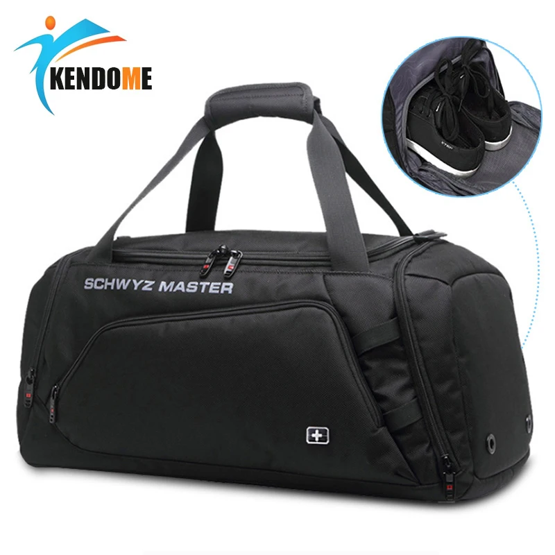 

New Stylish Oxford Men Sports Training Gym Bag Multi-function Backpack Fitness Shoulder Bags With Shoes Storage Travel Handbag
