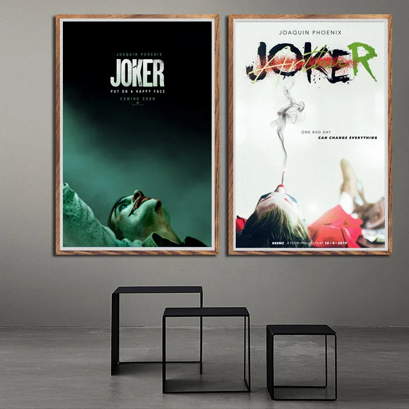 Хит Joker Joaquin Phoenix Movie 2019 Супергерой DC постер с Бэтменом и принтами художественная