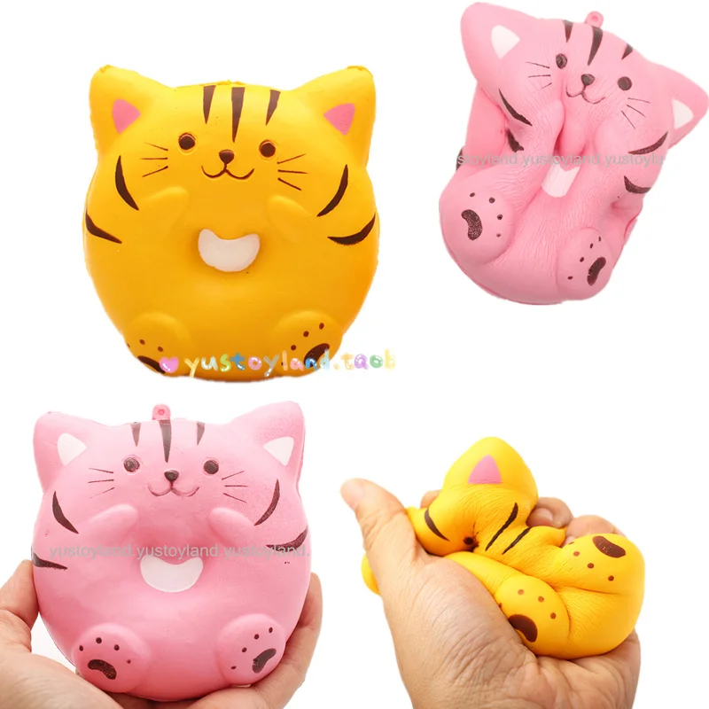 Jumbo Kawaii Cat Kitty Donuts Cute Squishy Slow Rising Soft Squeeze