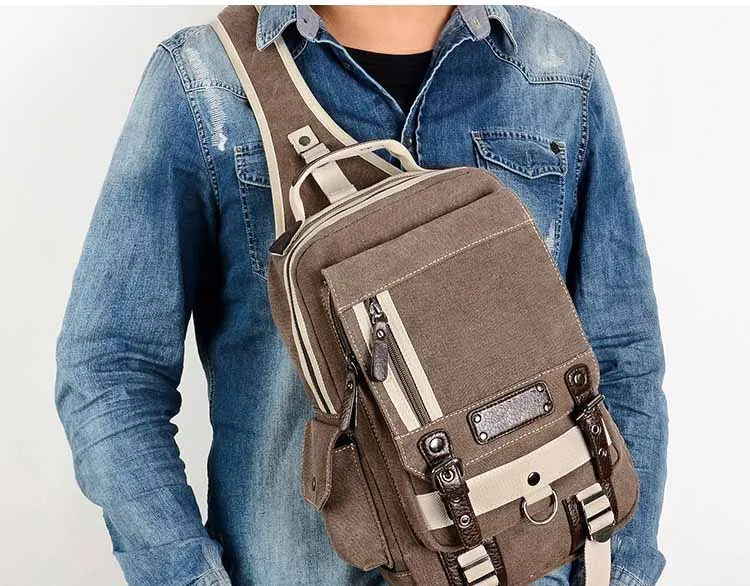 Высококачественная маленькая Роскошная брендовая сумка, мужская сумка через плечо, холщовая Повседневная сумка для путешествий через плечо, Мужская Дизайнерская модная сумка
