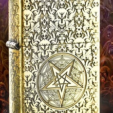 NTL пять Сторон резьба сатана латунная зажигалка