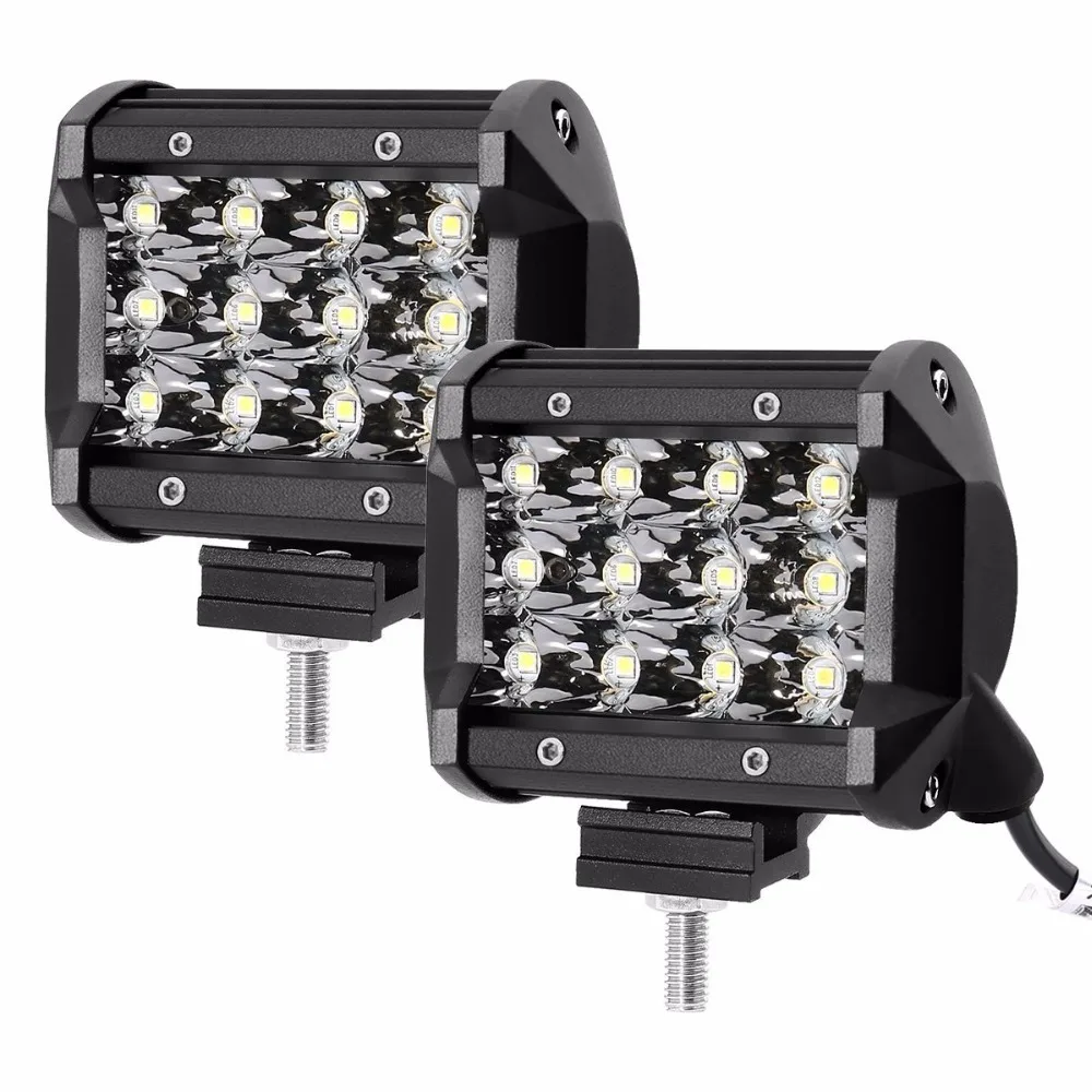 Led work light ip 67 огни на машину. 72w led light bar 2rows. 8 х 5. светодиодная стойка на крышу. Led bar combo hybrid аэродинамическая.