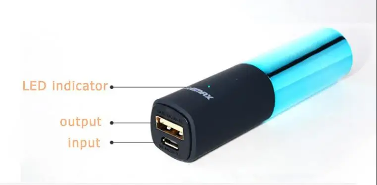 Внешний аккумулятор REMAX в виде помады 2400 мАч|portable charger|external battery chargercharger powerbank |
