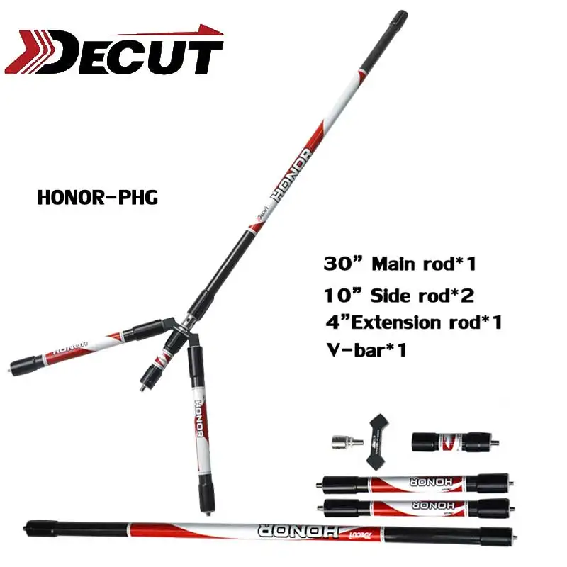1Set HONOR 30inch Recurve Compound Bow Carbon Fiber Stabilizer System