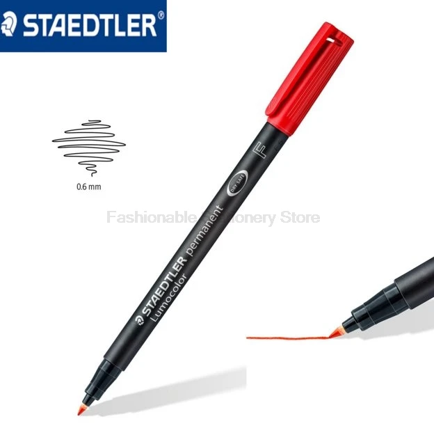 STAEDTLER 318 WP4 0,6 мм 4 цвета художественные маркерные ручки набор быстросохнущие водонепроницаемые РТ и графический Рисунок манга чернильные ручки на водной основе