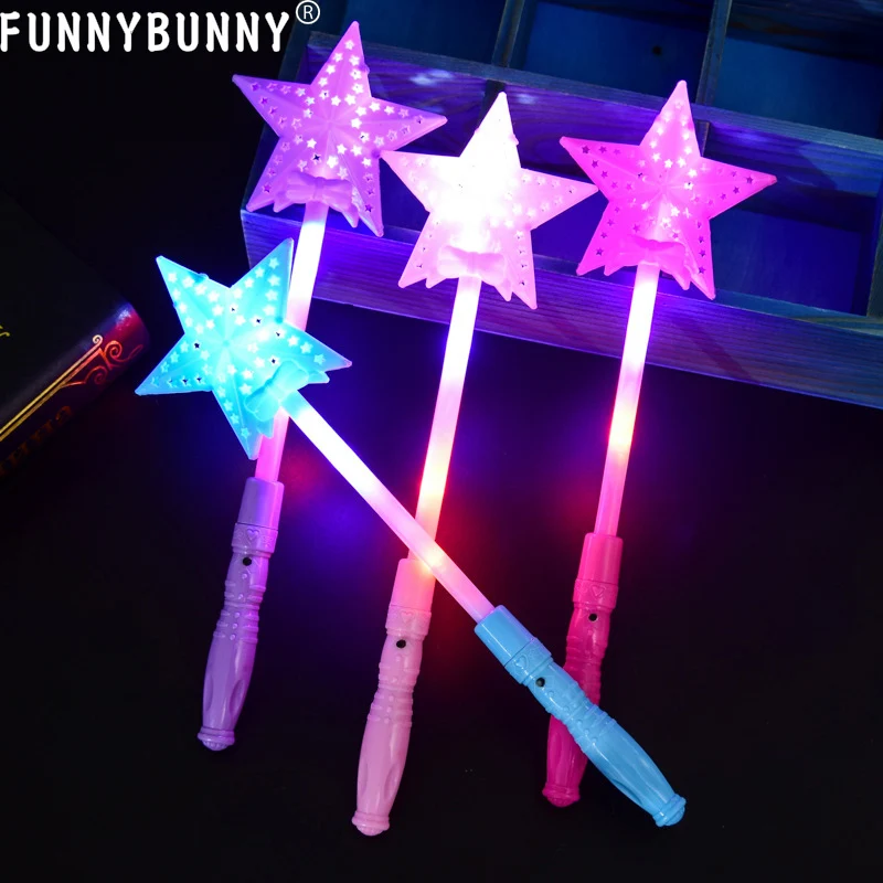 FUNNBUNNY/4 шт. модные детские светящиеся палочки в форме сердца милые волшебные для