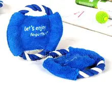 1pcs Pet Toy Dog Frisbee Puppy Cat Chew Throw Rope Disc Bite-resistant Funny Flyer Outdoor Training Play Games