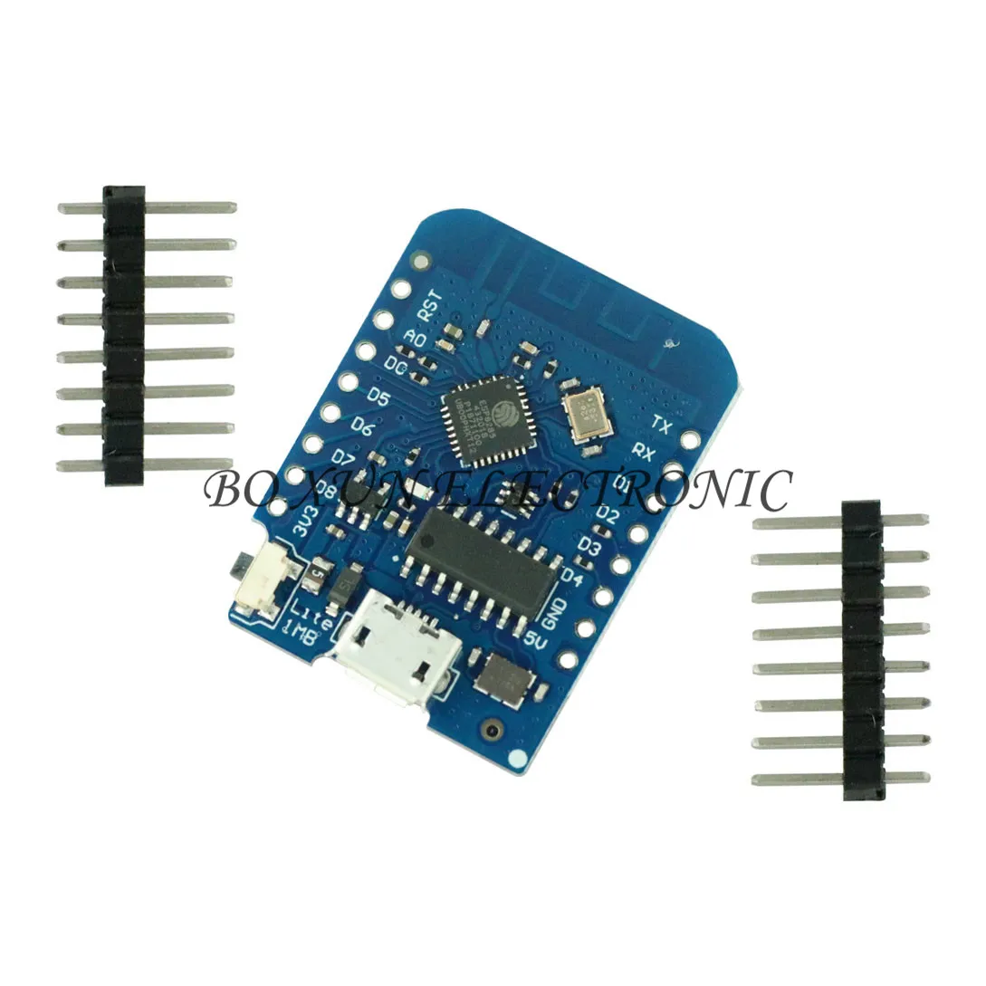 

For WEMOS D1 Mini Lite V1.0.0 - WIFI Internet of Things Development Board Based ESP8285 1MB FLASH 3.3V With Pins