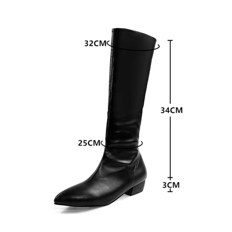 Модные сапоги до колена; женские высокие сапоги на толстом каблуке; осенне-зимняя обувь без застежки с круглым носком; женские ботинки на массивной танкетке; bota feminina
