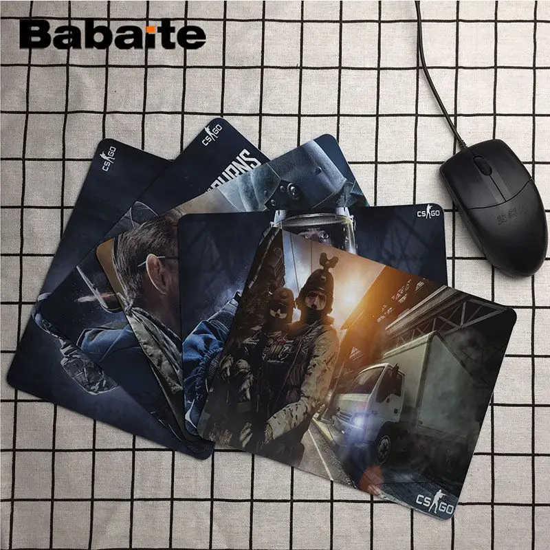 Babaite ваши собственные коврики CS Go ноутбук компьютер коврик Размер для 18x22 см 25x29