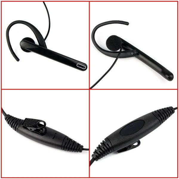 Hot 2 Pin Earpiece Mic PTT Headset for Radio for Kenwood (12)