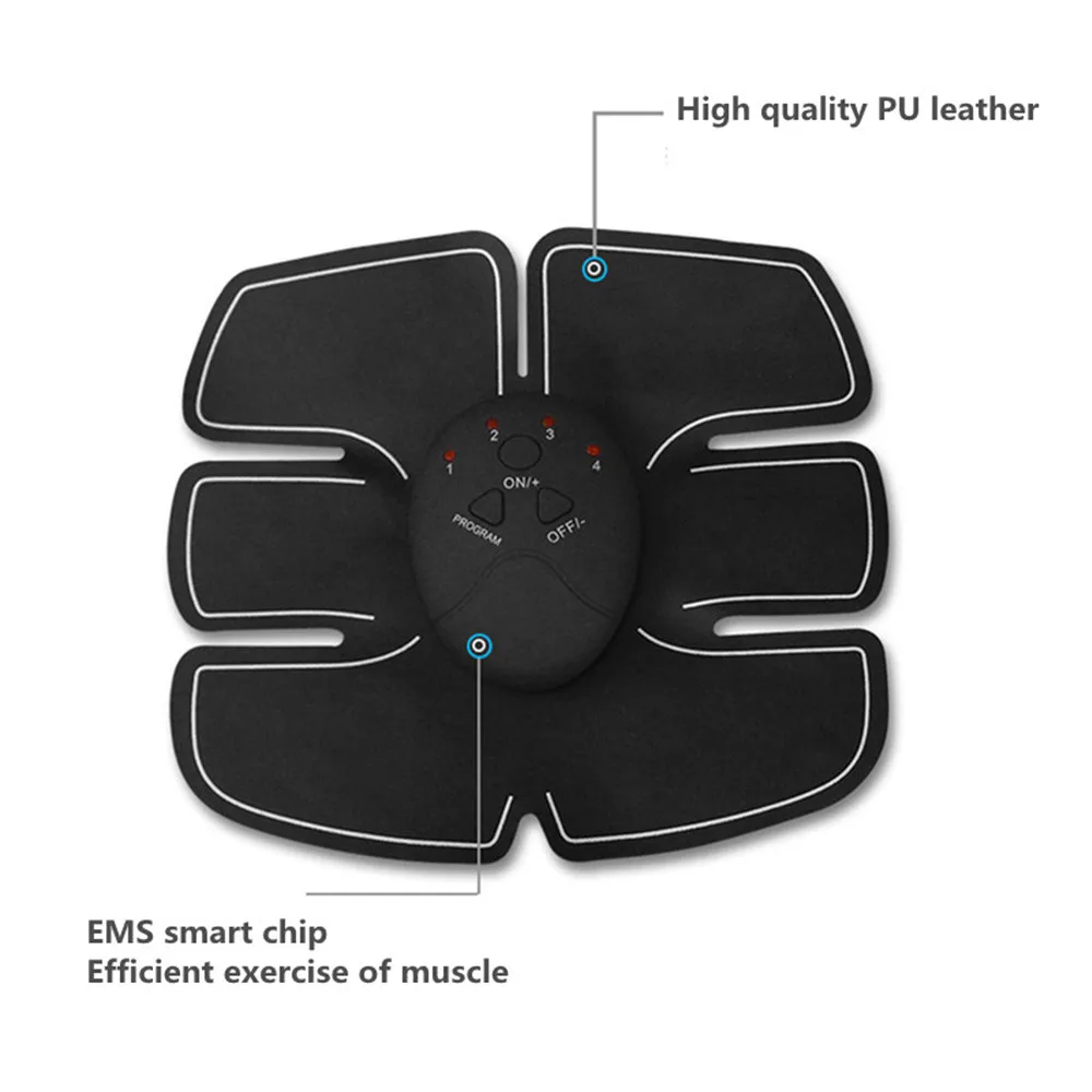1Set Wireless Smart Abdominal Muscle Toner Gear Abs Body Pad Sculpting Exercise Fitness Massager