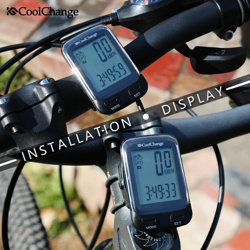 LCD Wired Wireless Cycling Waterproof Computer Bicycle Speedometer Odometer AHS