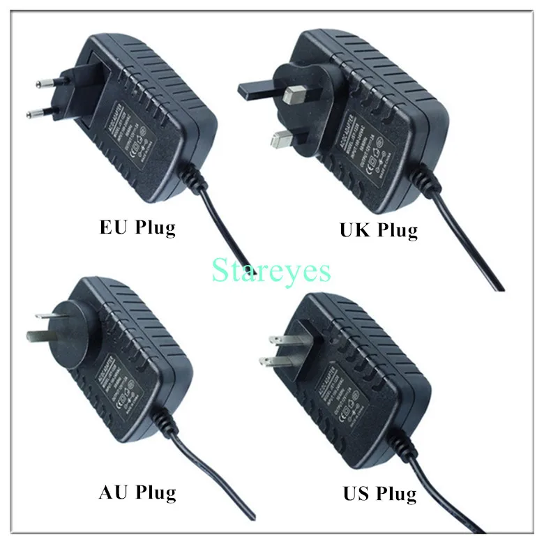 100 шт. AC100-240V к 12В 2А 3а 5,5x2,5 мм адаптер питания зарядное устройство светодиодный светильник ing трансформаторы для светодиодные ленты светильник