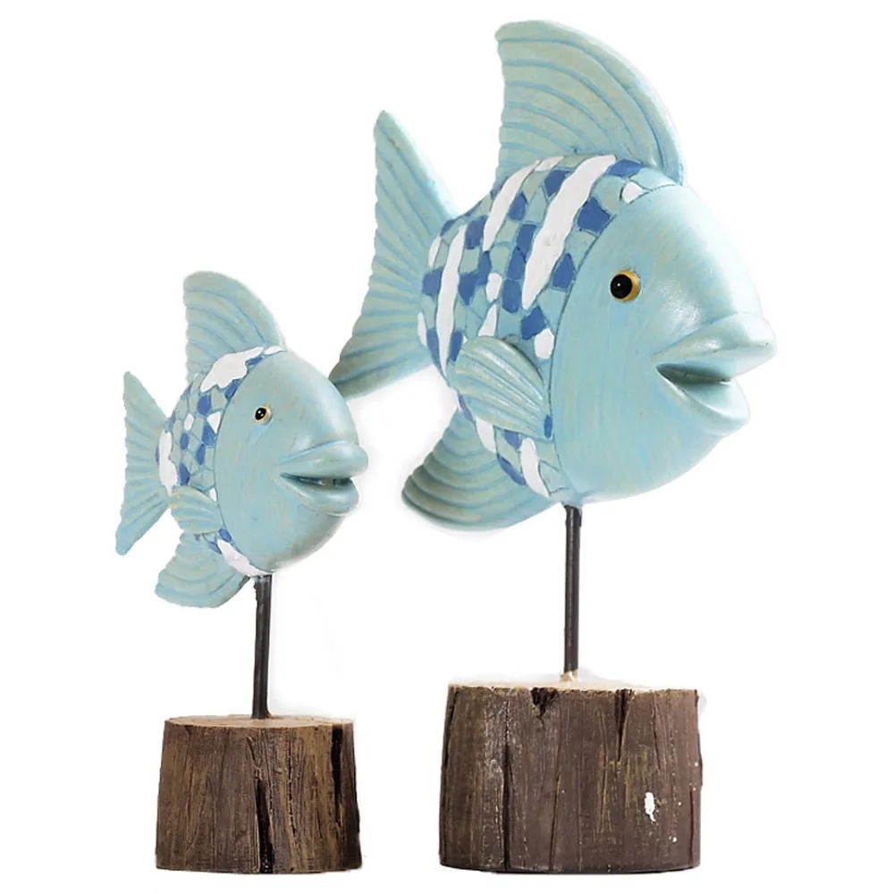 

1 pair Nordic decorative fish lucky ornaments simple modern TV cabinet wine cabinet living room table home technology LU716441
