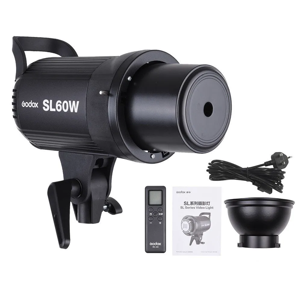 Godox SL-60W 5600K светодиодный Foto лампа Bowens светодиодный светильник для видеосъемки Для фото телефона DSLR камера светильник ing Studio Фотография