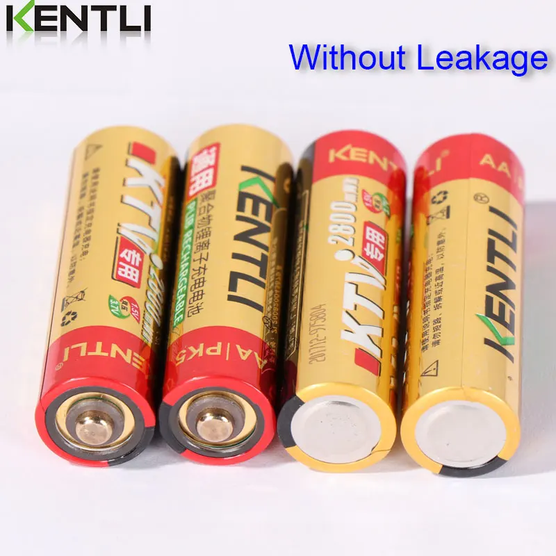 8 шт. KENTLI 1 5 В AA PK5 2800mWh Аккумуляторная Литиевая литий ионная батарея + 4 слота