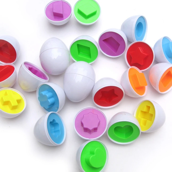 6 яиц/Набор Обучающие Развивающие игрушки Смешанная форма мудрые ролевые головоломки умный детский инструмент для детей игрушки для познания детский подарок парные яйца