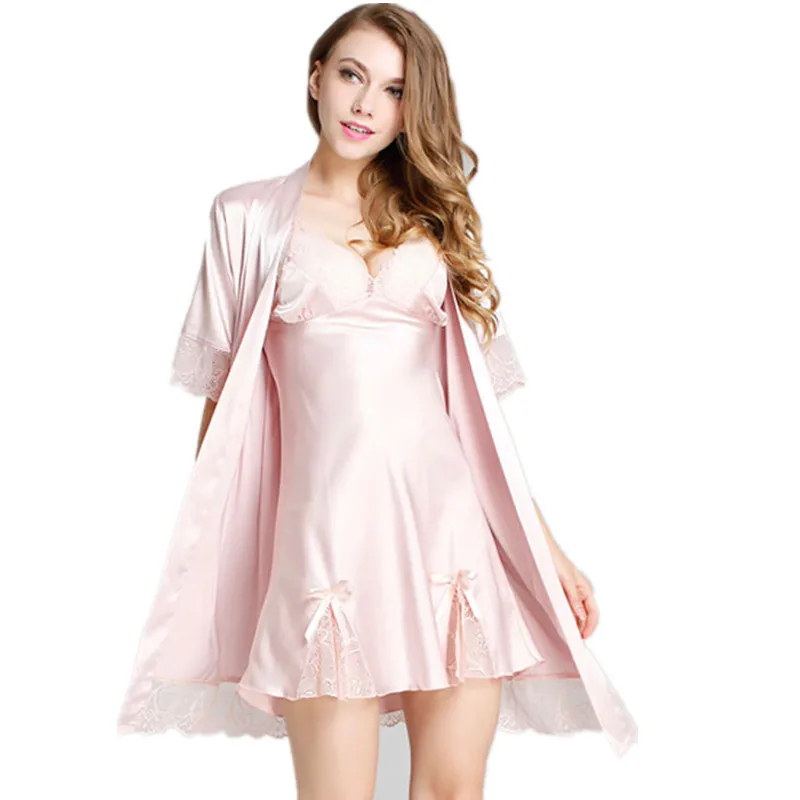 satin bath robes for women