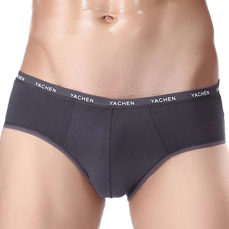 Hot Bamboo Fiber Men Breathable Underwear Sexy Comfortable Solid Briefs High Elasticity Male Underpants Cueca Calzoncillos mens underwear briefs Briefs