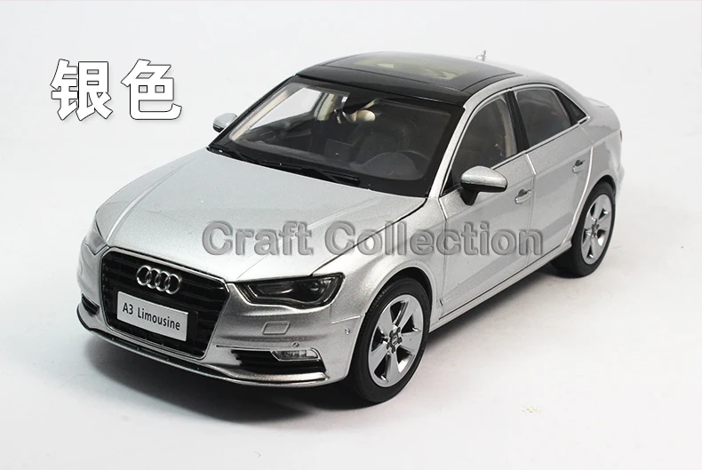 

Silver 1:18 Car Model Audi A3 2012 Sedan Alloy Toy Car Mini Car Miniature Automobile