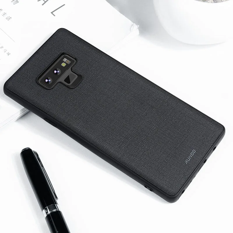 Для samsung Galaxy Note 9 чехол, XUNDD роскошный кожаный защитный чехол с текстурой для samsung Note 9 подходит для магнитного автомобильного держателя