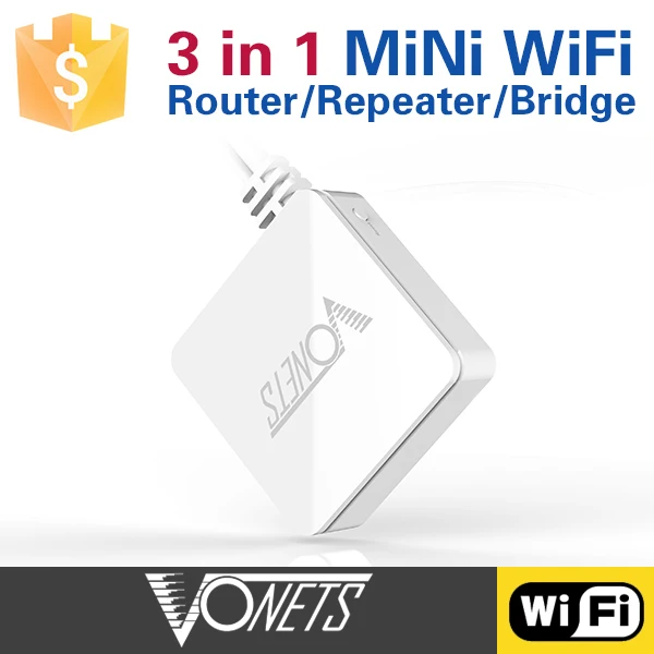 Умный мини Wi Fi беспроводной сетевой маршрутизатор и мостовой ретранслятор с 1 WAN/1