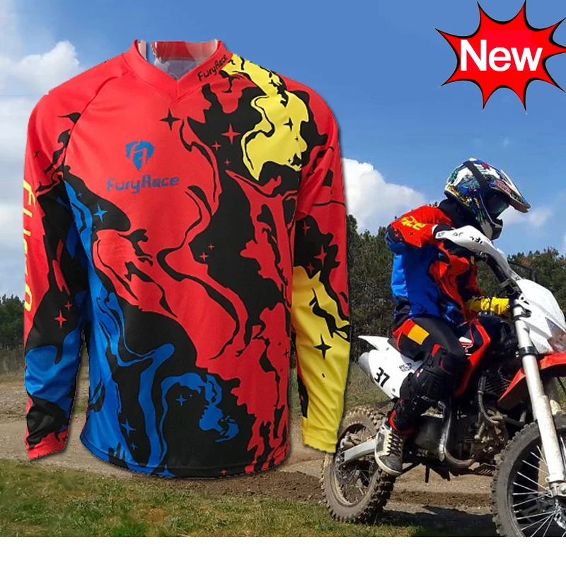 2017 New Colorful MTB Motorcycle Jerseys Men DH Downhill Jersey Bike