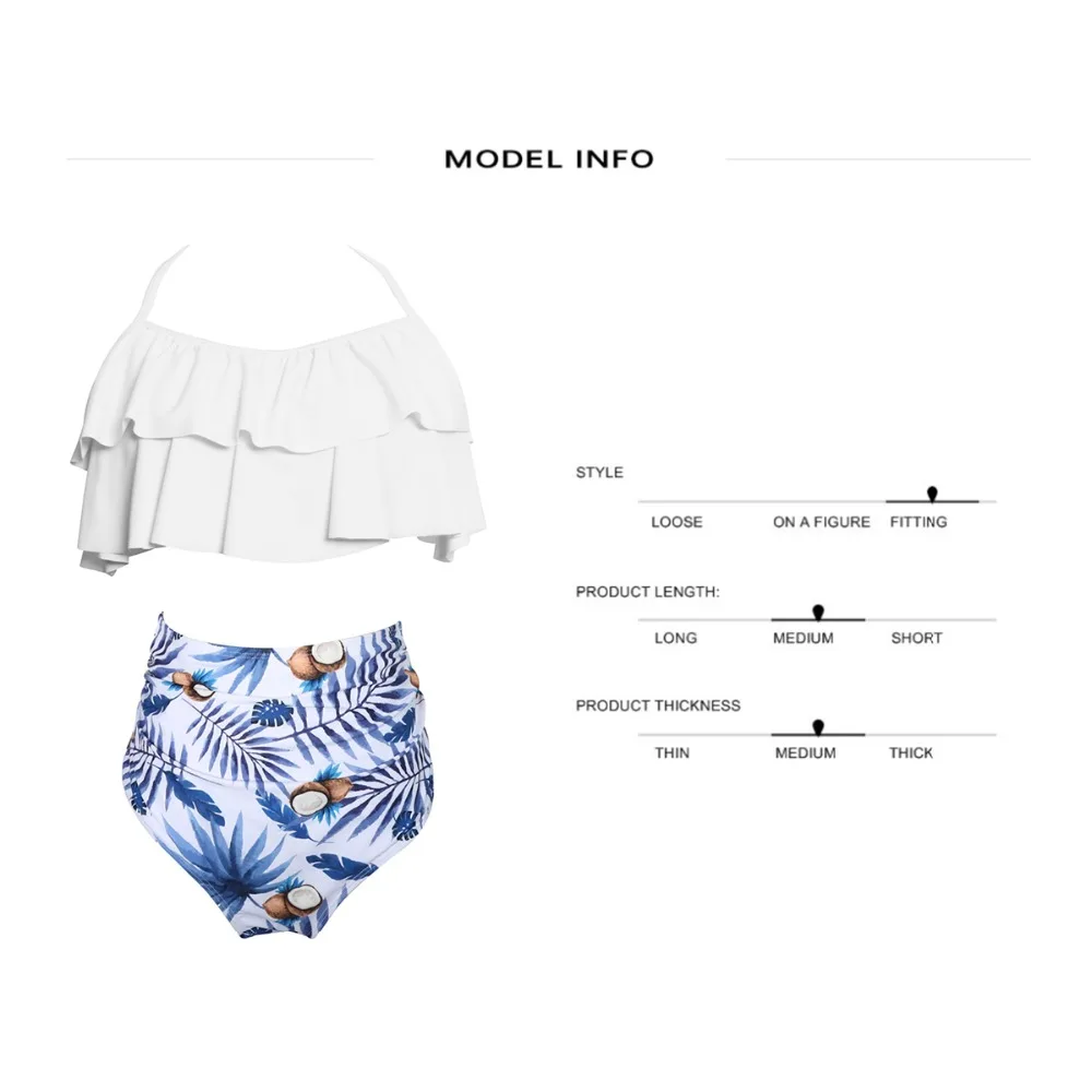 High Waist Swimsuit Women's Sexy Swimming Suit Solid Tankini Push Up Bandeaukini Bathing Suit Bather Suit Swimwear For Girls Bikinis 1-6_