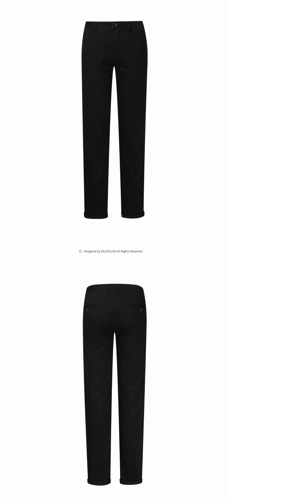 Enjeolon Брендовые брюки длиной до щиколотки для мужчин 3 вида цветов однотонные Длинные мужские прямые брюки наивысшего качества Модные