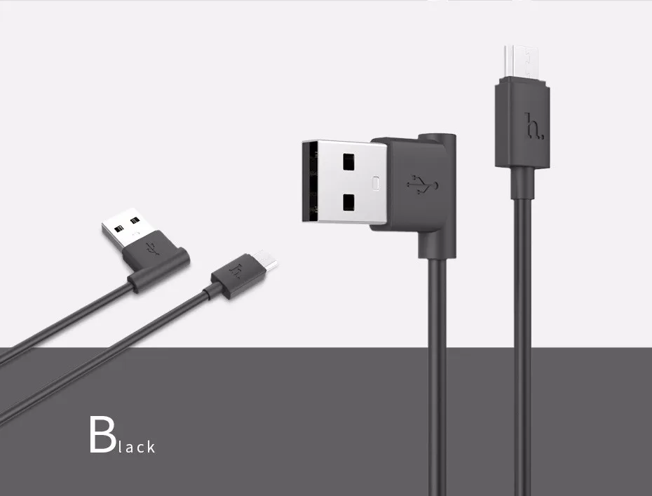 НОСО 90 градусов L Форма Micro-USB Зарядный Дата Кабель USB Зарядное Устройство Провод для Передачи данных синхронизации Зарядка Android Мобильных для Xiaomi Samsung Шнур для Самсунга Сяоми Микро ЮСБ