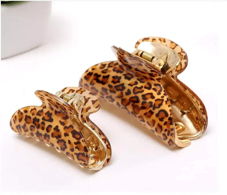 Hot Sale Women Butterfly rhinestone Hair Claws ladies Fashion Leopard Hair Clips Hair Female Girls Claws Hairpin hair Accessorie