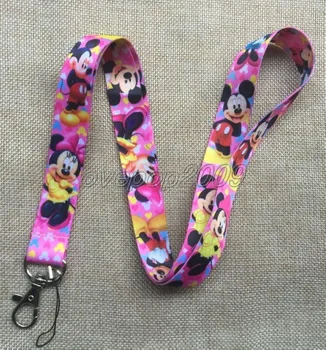 

Lot 10Pcs Mickey Minnie Mobile Cell Phone Lanyard Neck Straps Party Gifts S225